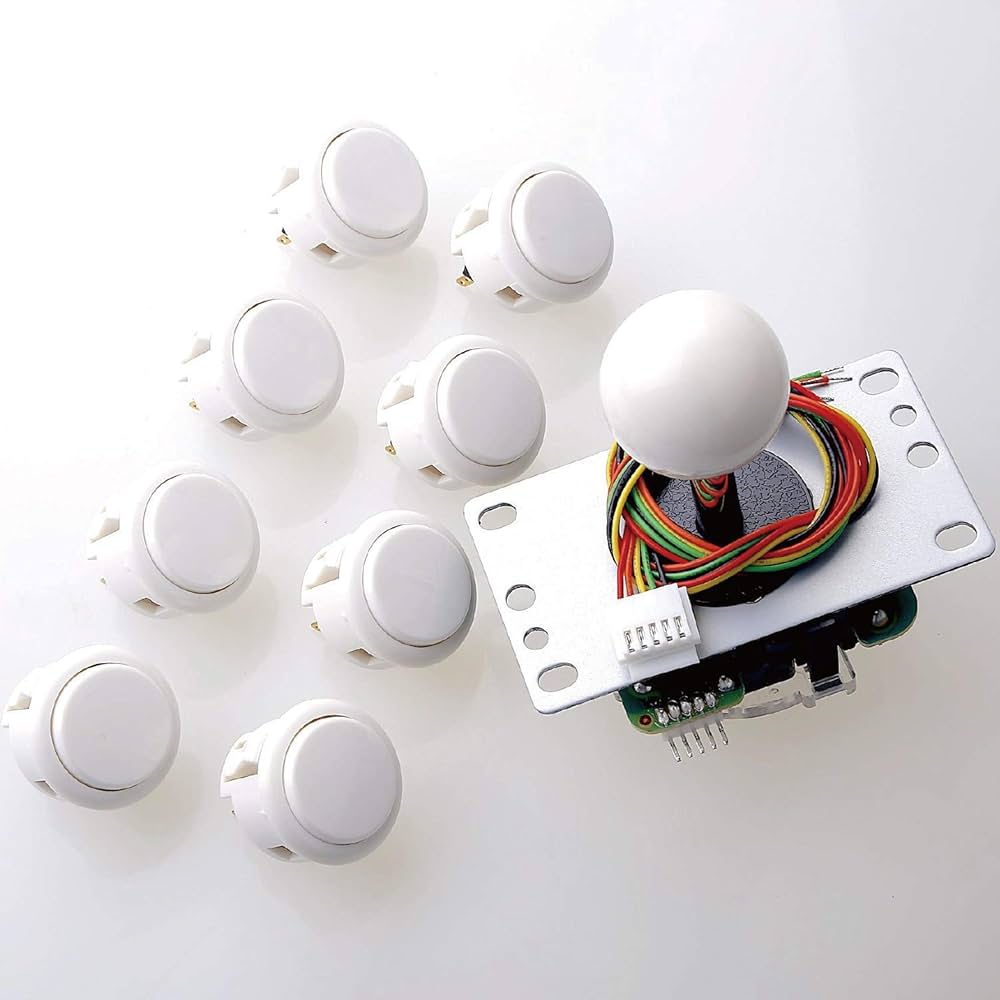 Amazon.com: Sanwa JLF-TP-8YT Joystick + Sanwa 8 pcs OBSF-30